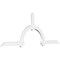 Ekena Millwork Ericson Architectural Grade PVC Gable Bracket, 96"W x 36"H x 2"D x 4"F, 9/12 Pitch GBP096X36X0204ERI00 - alternate 1